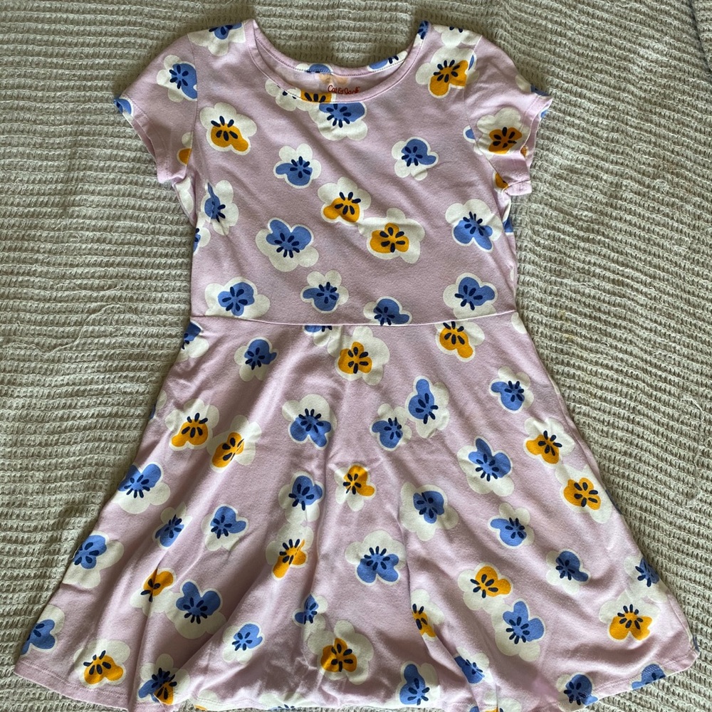 Girls Floral Skater Dress